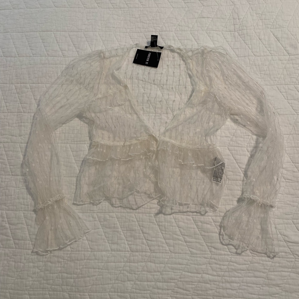 NWT forever 21 tie front top